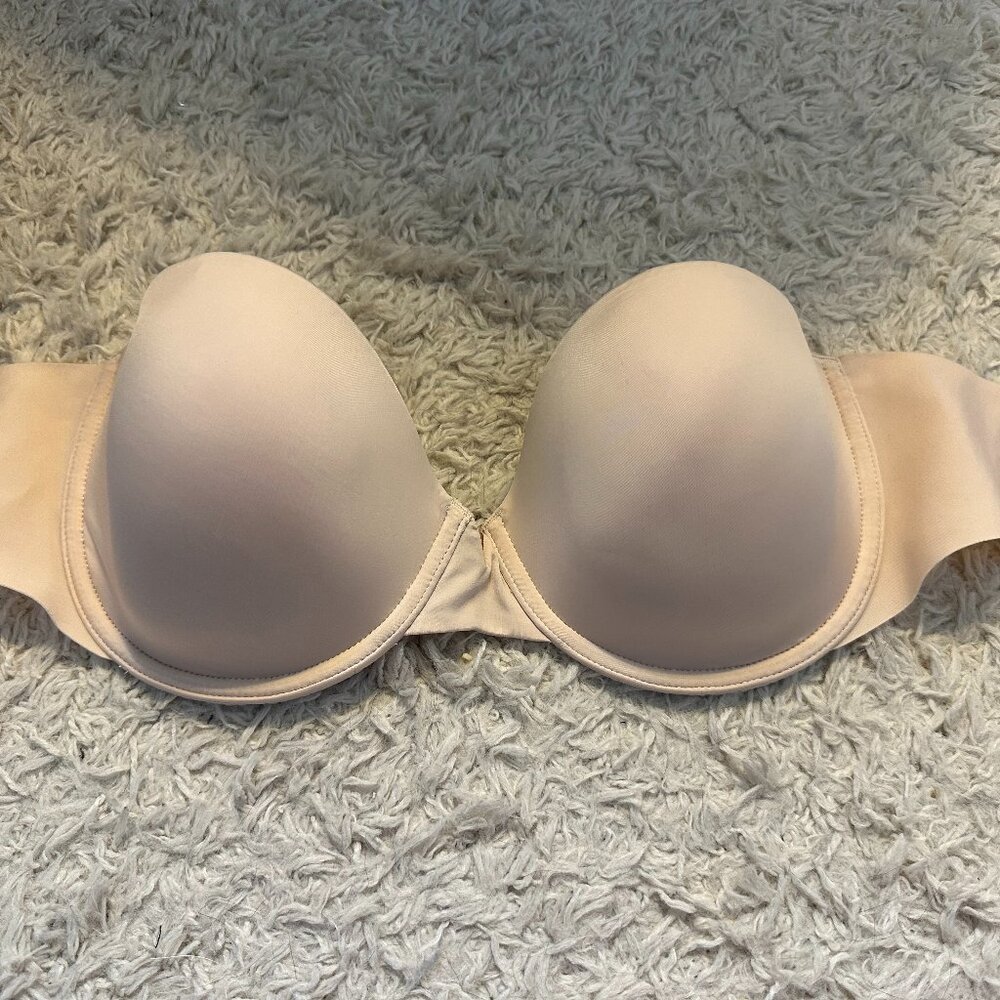 Nude 34DD Illusions Lightly Lined Smooth Strapless Bra - Victoria's Secret